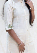 Aadhira- off-white Ladies Branded Co-ord-set Readymade