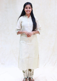 Aadhira- off-white Ladies Branded Co-ord-set Readymade