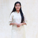 Aadhira- off-white Ladies Branded Co-ord-set Readymade