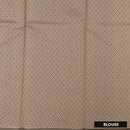 Dark Brown With Sandal Zari  Silk Cotton Saree