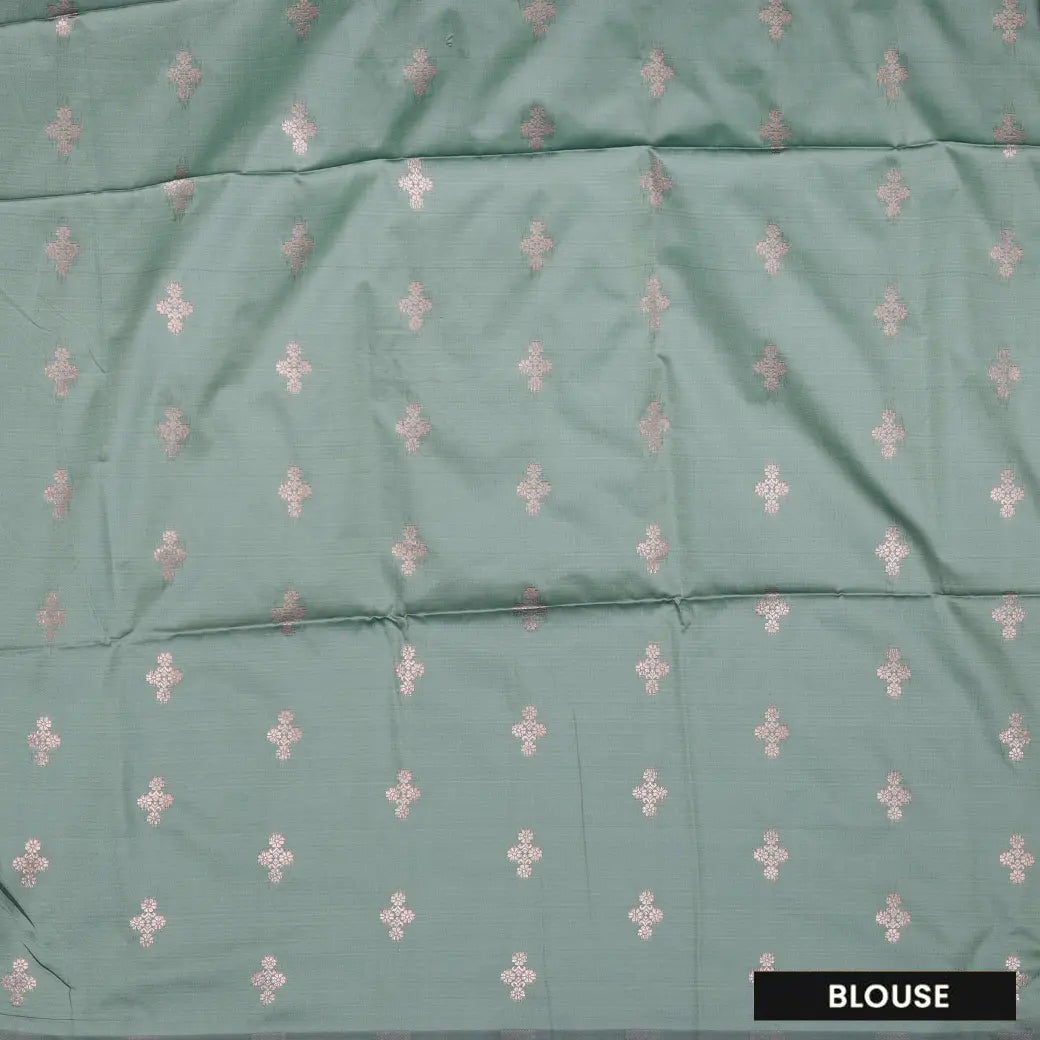 Dark Purple With Pale Green Soft Silk