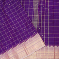 Violet With Gold Zari Premium Quality Pure Cotton Saree