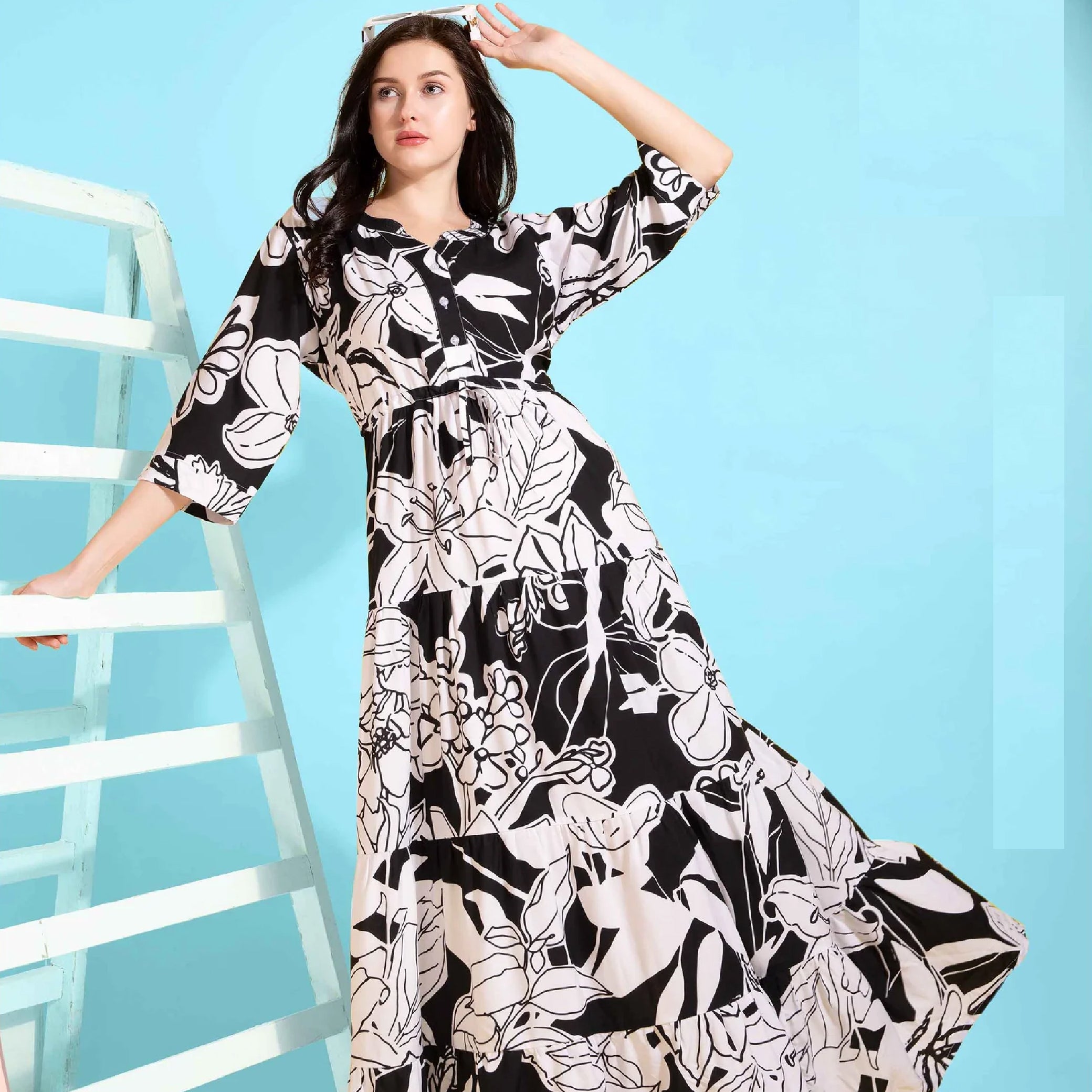 Black Colour Women’s Nighty