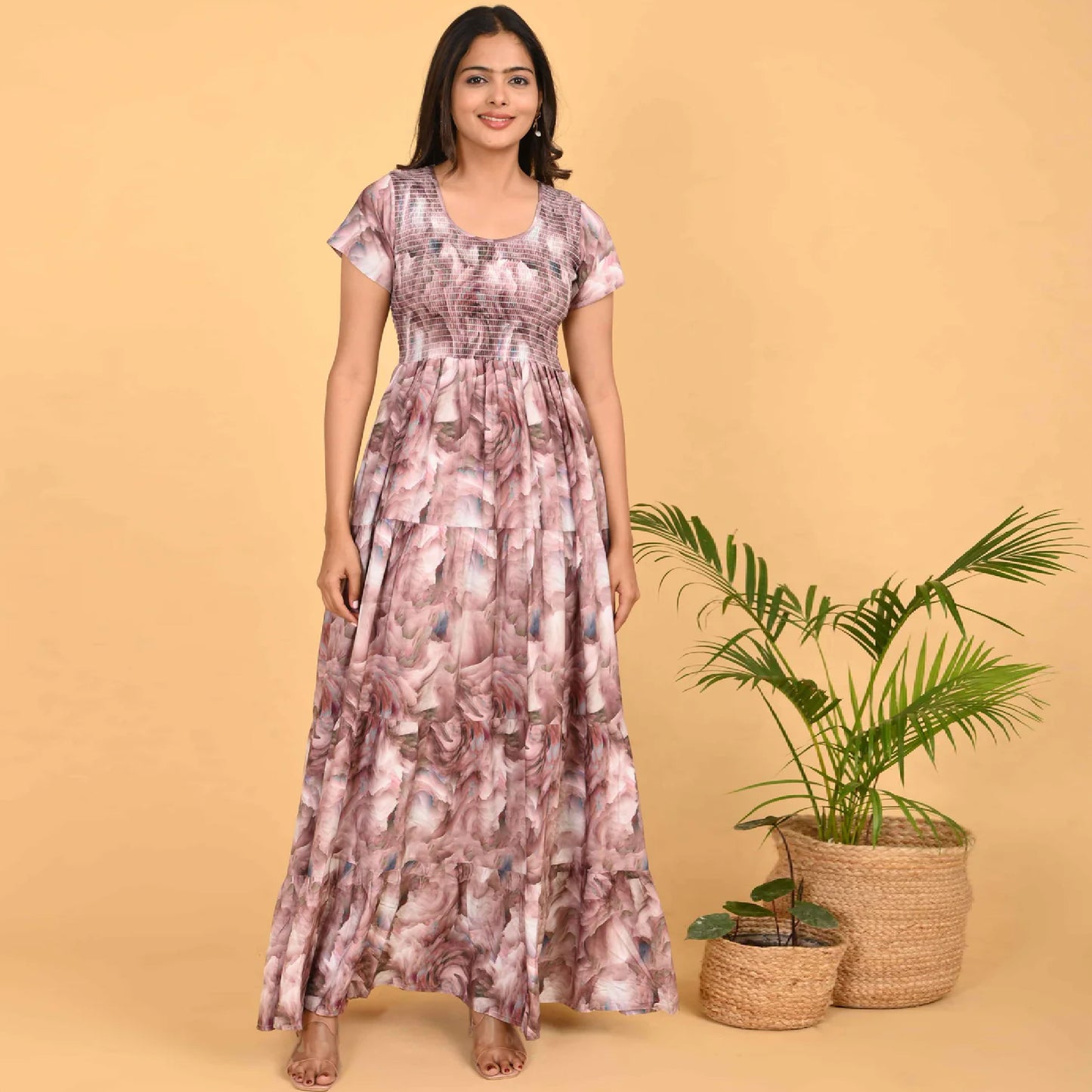 Brown Colour Women’s Nighty