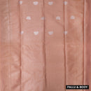 Peach Colour Soft Silk Saree