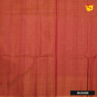 Maroon With Light Orange Pure Silk Cotton Saree - Thenianantham