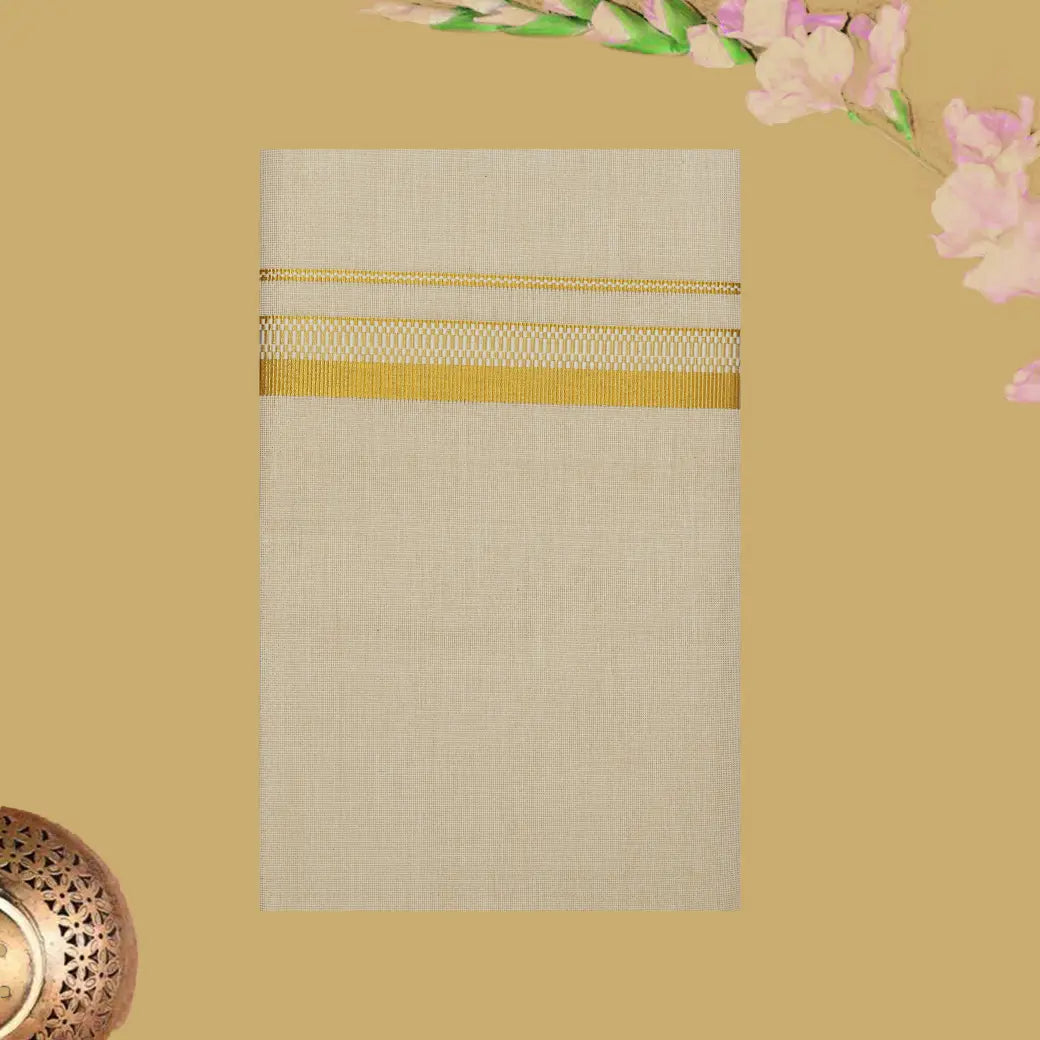 Gold Tissue with Men’s Dhoti