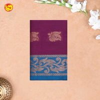 Purple With Blue Kalyani Cotton Saree