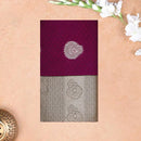 Maroon With Forest Green  Silk Cotton Saree