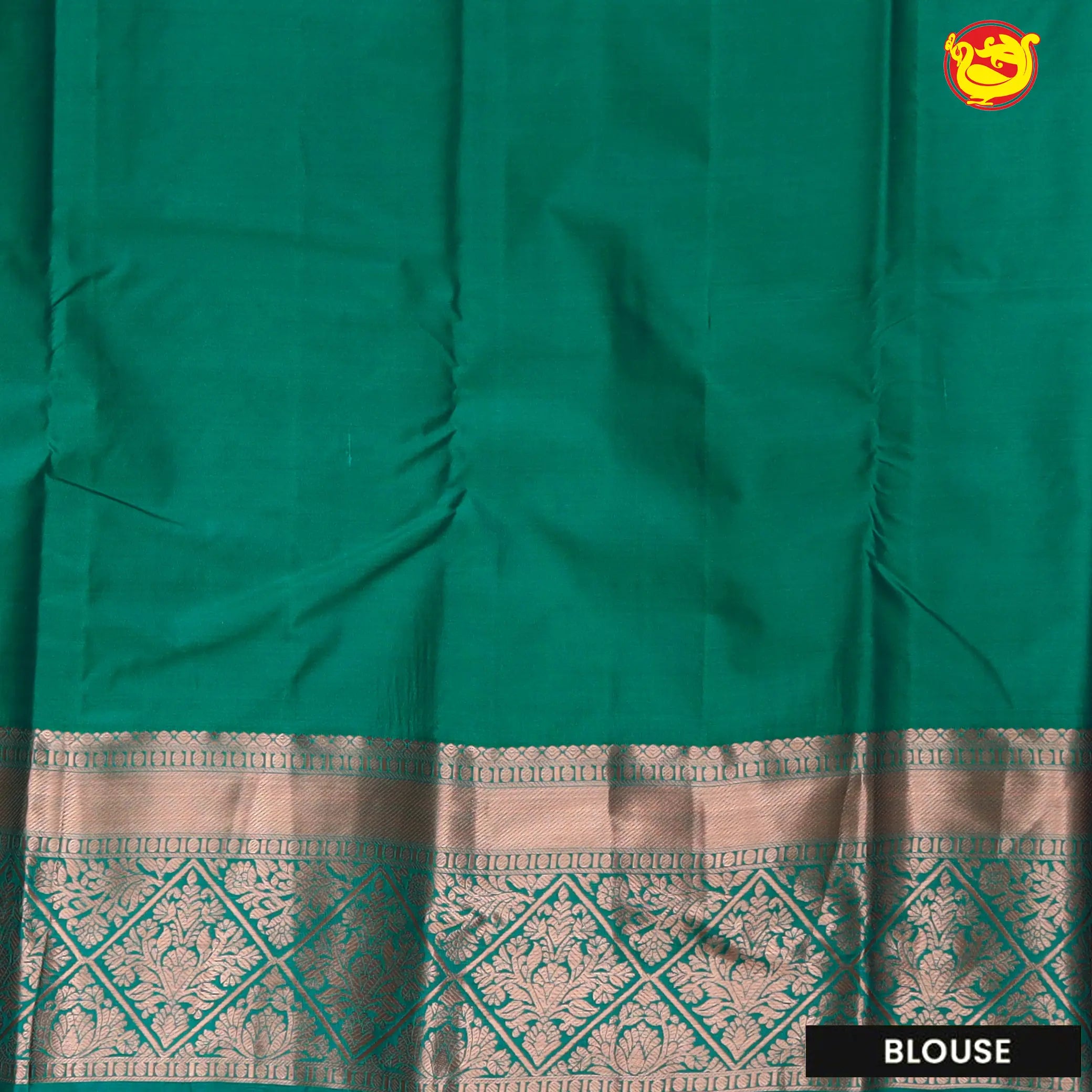 Red with Green  Soft Silk Saree