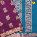 Purple With Blue Kalyani Cotton Saree