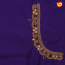 Purple Bridal Aariwork Blouse - Thenianantham