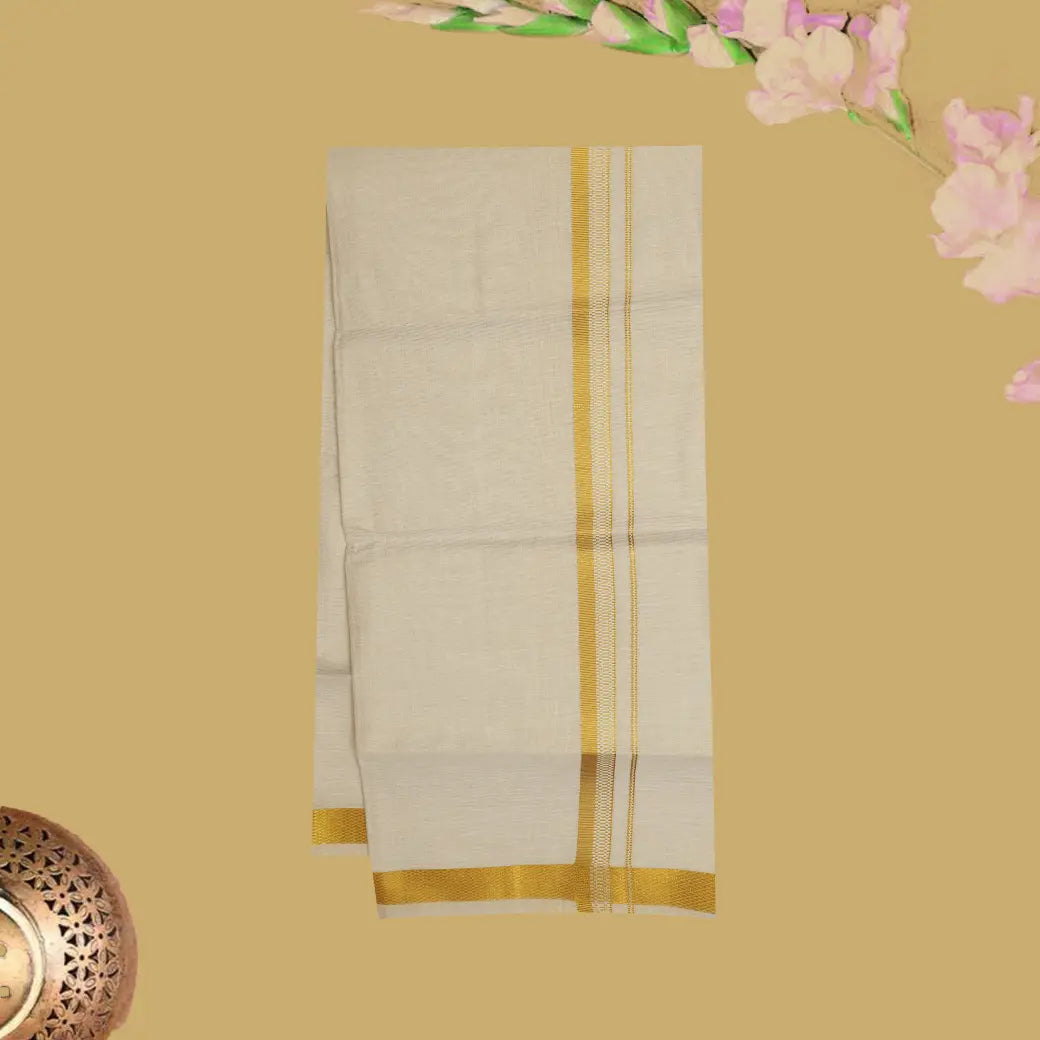 Gold Tissue with Men’s Dhoti