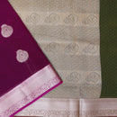 Maroon With Forest Green  Silk Cotton Saree