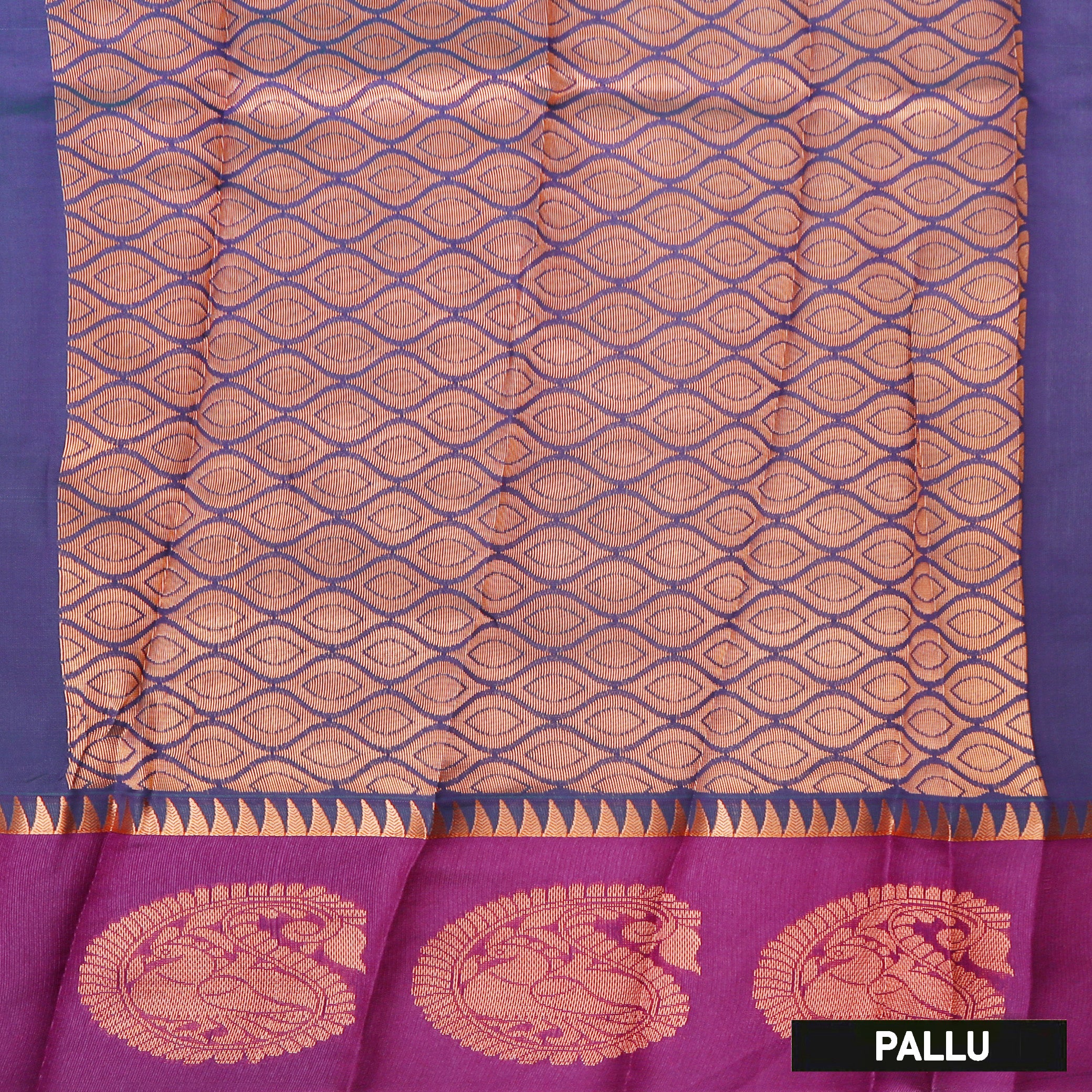 Green With  Purple Border Silk Cotton Saree