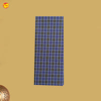 Men’s Grey Checked Cotton Stitched Lungi