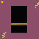 Black With Gold Border  Men’s Temple Wear Dhotis
