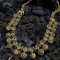 Lakshmi Coin aaram with a pair of jhumkas - Thenianantham