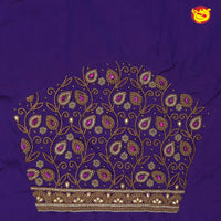 Purple Bridal Aariwork Blouse - Thenianantham