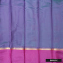 Green With  Purple Border Silk Cotton Saree