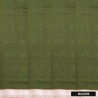 Maroon With Forest Green  Silk Cotton Saree