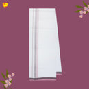 White  Fancy Border Single Layer Cotton Men’s Dhoti
