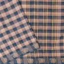 Multi Colour Small Checked Pattern Pure Chettinad Cotton Saree without Blouse