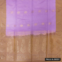Grape With Tan Soft Silk Saree