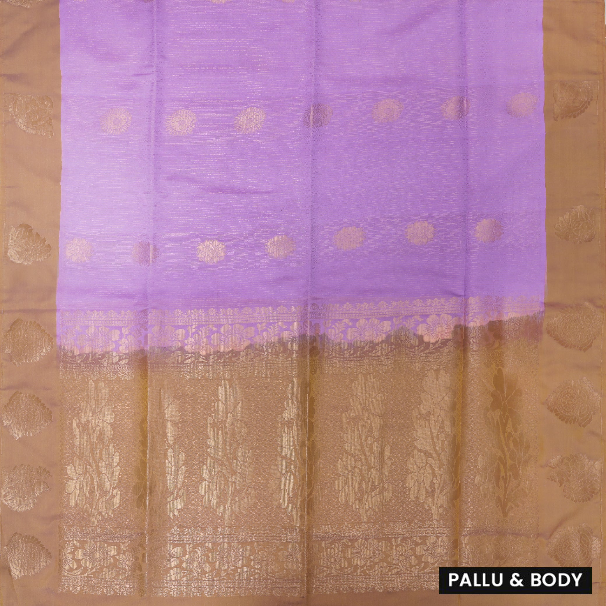 Grape With Tan Soft Silk Saree