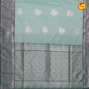 Light mint green with Dark green Soft Silk Saree - Thenianantham