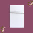 White with Silver  Border Single Layer Cotton Men’s Dhoti