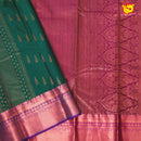 Green with Purple Soft Silk Saree