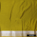 Dark Purple With Greenish Yellow Soft Silk Saree