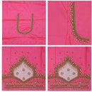 Hot Pink Bridal Aariwork Blouse - Thenianantham