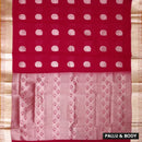 Red  Colour Silk Cotton Saree