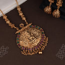 Lakshmi Nagas Antique pendant chain with jhumkas