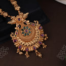 Antique pendant chain with kemp jhumkas