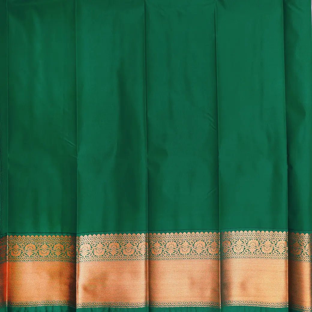 Baby Pink with Green Art Silk Saree