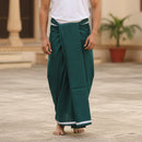 Bottle Green -Men’s Plain Cotton Lungi – Soft & Comfortable