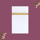 White with Golden  Border Single Layer Cotton Men’s Dhoti