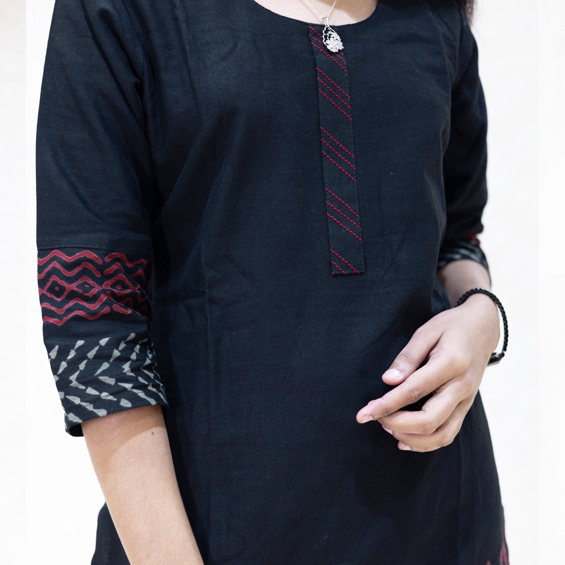 Mega- Black with a red and white Ladies Branded Co-ord-set Readymade