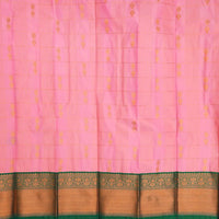 Baby Pink with Green Art Silk Saree