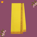 Yellow Red With Gold And Red  Border Men’s Temple Wear Dhotis