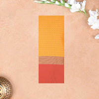 Yellow-Orange  With Dark Red Border  Arani Silk Saree