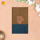 Mustard Yellow with Navy blue Soft Silk Saree - Thenianantham