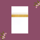 White with Golden  Border Single Layer Cotton Men’s Dhoti