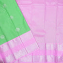 Pastel Green with Light Pink Art Silk Saree