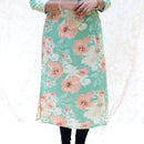 Iniya- Light Green with Multicolour Ladies Branded Umbrella Top Readymade