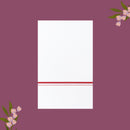 White with Red Border Single Layer Cotton Men’s Dhoti