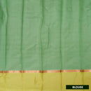 Pale Green  With  Lime Green Border Silk Cotton Saree